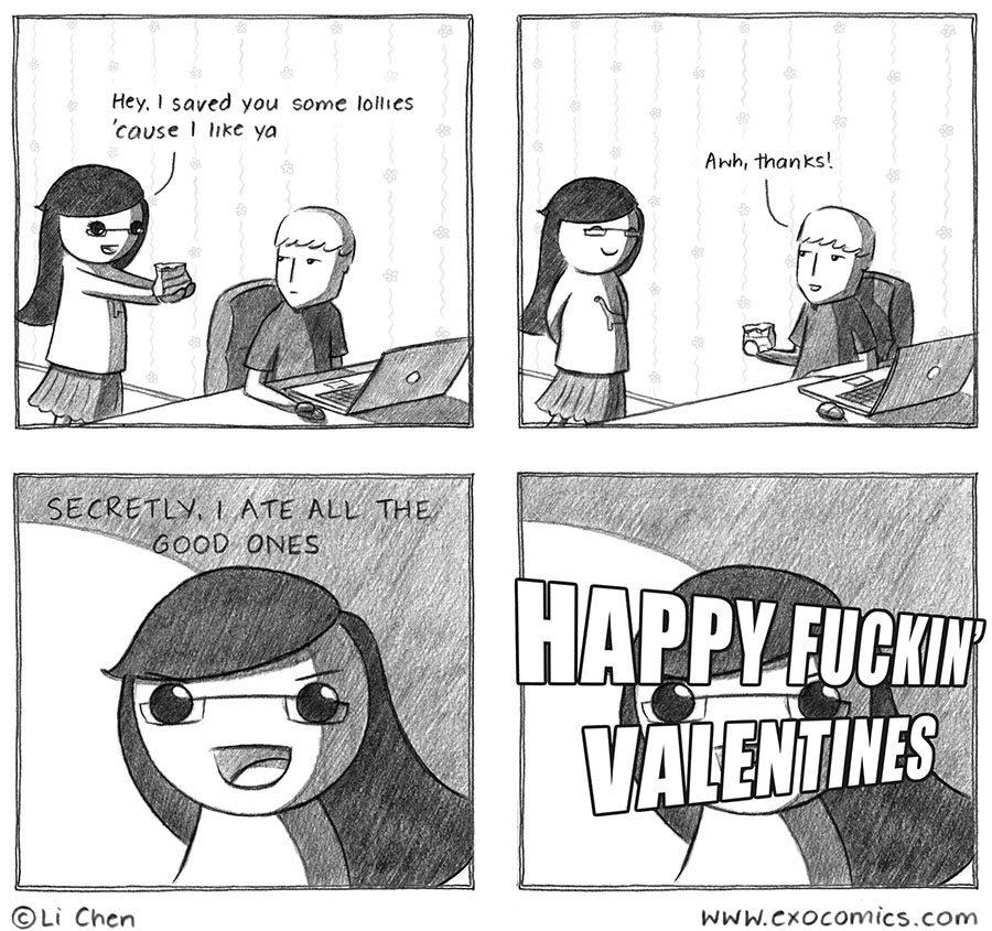 I hate it when I have fruit flavour lollies and I think the green one is apple but it's secretly lime and then I'm a sad 216