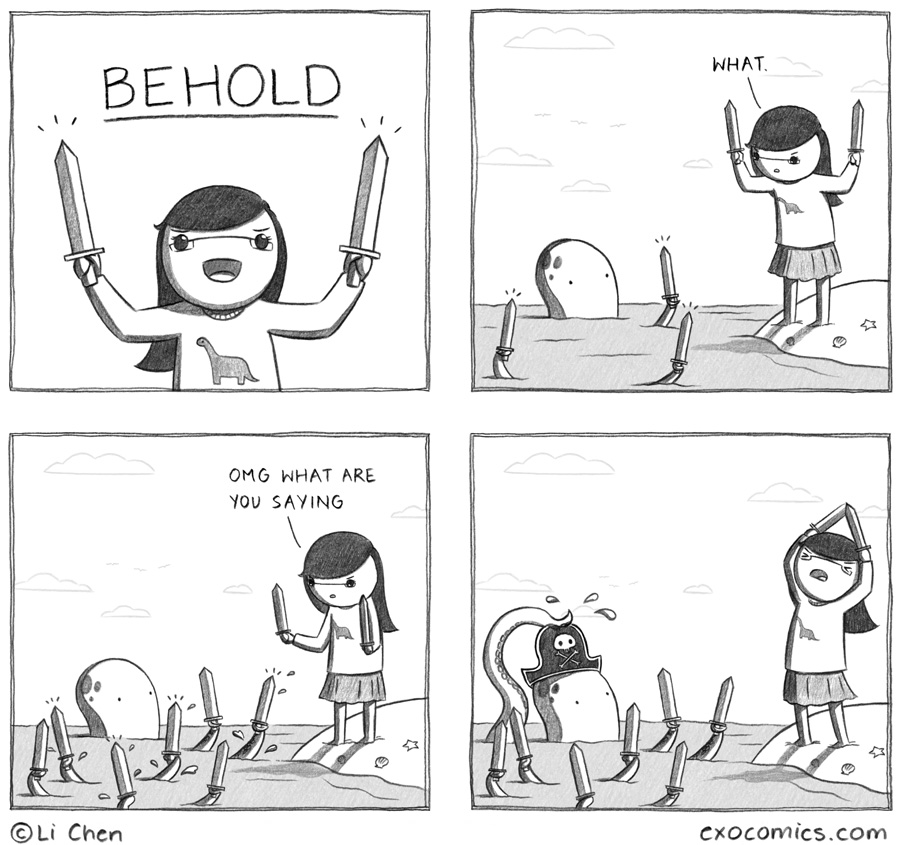 I have a sword and I know things. 309