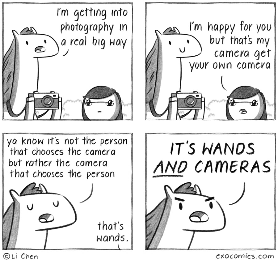 In Soviet Russia, you choose camera. 544