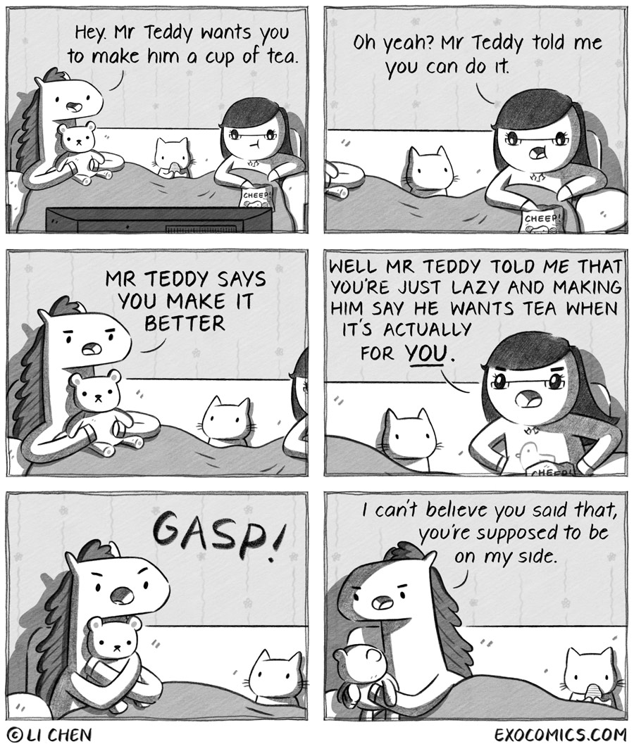 Mr Teddy said bring the bikkies too pls 666