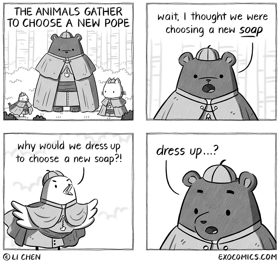 Bear is always smart casual 766